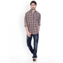 ROCX Shirts Navy Blue-White Twill Check