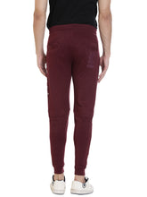 Rocx Men's Maroon Colour Printed Trackpant