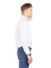 Thisrupt Blue Marble Formal slim fit shirt
