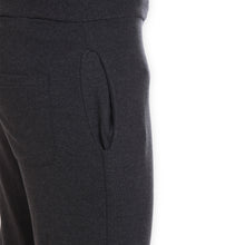 Rocx Men's Black Milange Colour Something Trackpant