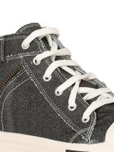 Thisrupt Mens Black Denim Shoes