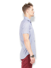 Thisrupt Blue Marble casual slim fit shirt
