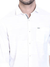 ROCX Shirts White-Blue Colour Panel Shirt