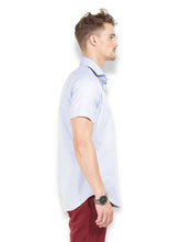 Thisrupt Blue Marble casual slim fit shirt