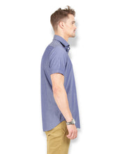 Thisrupt Blue Marble casual slim fit shirt