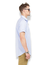 Thisrupt Blue Marble casual slim fit shirt