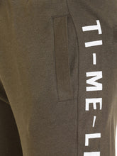 Rocx Men's Olive Colour Printed Trackpant