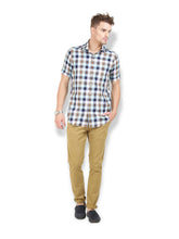 Thisrupt Blue Marble casual slim fit shirt