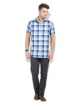 Thisrupt Blue Marble casual slim fit shirt