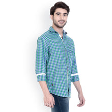 ROCX Shirts Green - R Blue Multi Colour Check