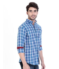 ROCX Shirts Blue - White Multi Colour Check