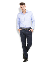 Thisrupt Blue Marble casual slim fit shirt