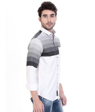 ROCX Shirts Black - Grey Colour Panel Shirt