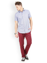 Thisrupt Blue Marble casual slim fit shirt