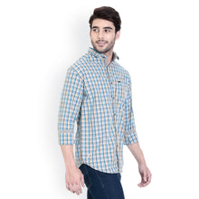 ROCX Shirts Khakhi Blue Multi Colour Check Shirts