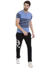Rocx Men's Black Colour Printed Trackpant