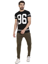 Rocx Men's Olive Colour Printed Trackpant