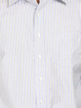 Thisrupt Blue Marble Blue casual striped slim fit shirt