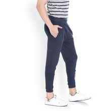Rocx Men's Navy And Milange Colour Beastmode Printed Track Pant