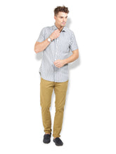 Thisrupt Blue Marble casual slim fit shirt