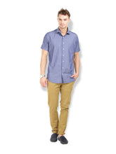 Thisrupt Blue Marble casual slim fit shirt