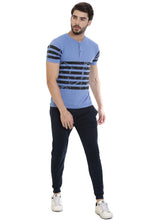 Rocx Men's Navy Blue Colour Printed Trackpant