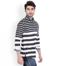ROCX Black-White Twill Check Slim Fit Shirts