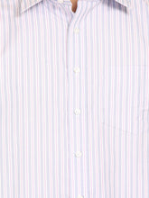 Thisrupt Blue Marble Blue casual striped slim fit shirt