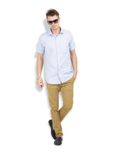 Thisrupt Blue Marble casual slim fit shirt