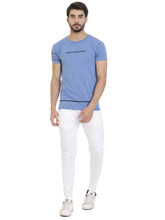 Rocx Men's White Colour Printed Trackpant
