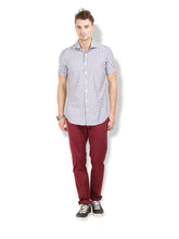 Thisrupt Blue Marble casual slim fit shirt