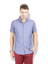 Thisrupt Blue Marble casual slim fit shirt