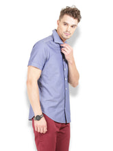 Thisrupt Blue Marble casual slim fit shirt