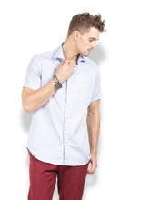 Thisrupt Blue Marble casual slim fit shirt