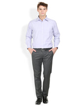 Thisrupt Blue Marble Blue casual striped slim fit shirt