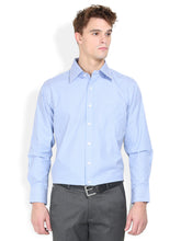 Thisrupt Blue Marble Blue casual striped slim fit shirt