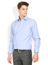 Thisrupt Blue Marble Blue solid slim fit casual shirt