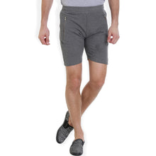 Rocx Solid Men's Grey melange Color Shorts