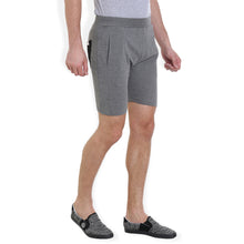 Rocx Solid Men's Grey melange Color Shorts