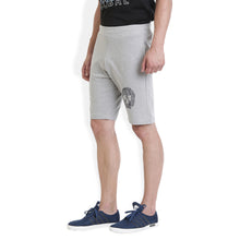 Rocx Men's Light Grey Skull Printed Shorts