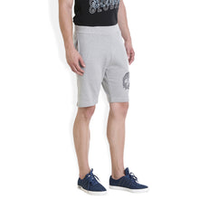 Rocx Men's Light Grey Skull Printed Shorts