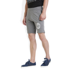 Rocx Men's Dark Grey Skull Printed Shorts