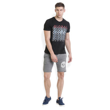 Rocx Men's Dark Grey Skull Printed Shorts