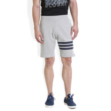 Rocx Men's Light Grey Stripe Shorts