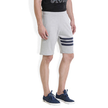 Rocx Men's Light Grey Stripe Shorts