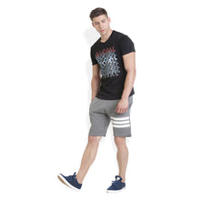 Rocx Men's Dark Grey Stripe Shorts