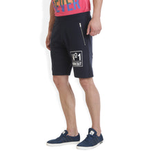 Rocx Men's Navy Blue Workout Shorts With Zip