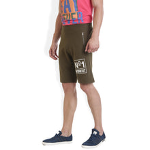 Rocx Men's Olive Green Workout Shorts With Zip