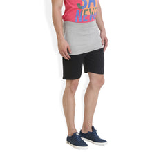 Rocx Men's Light Grey And Black Colour Short
