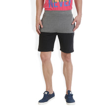 Rocx Men's Dark Grey and Black Colour Shorts